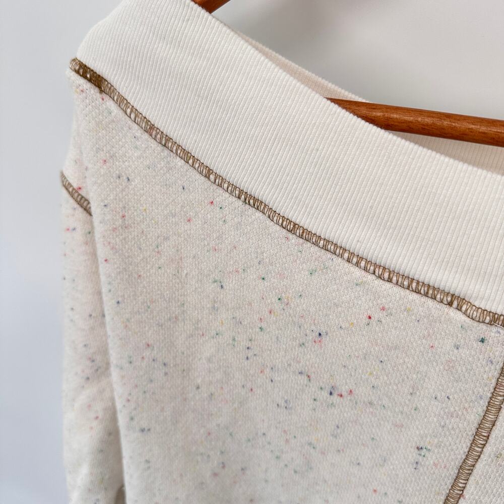 ANTHROPOLOGIE Pilcro Slouchy Off-The-Shoulder Sweatshirt// XXS - Picture 12 of 12